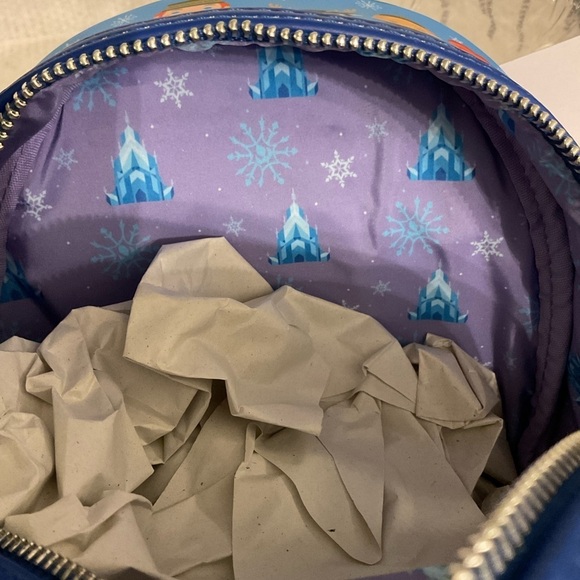 DISNEY Frozen Chibi Character Mini AOP LOUNGEFLY Backpack NWT main image 7